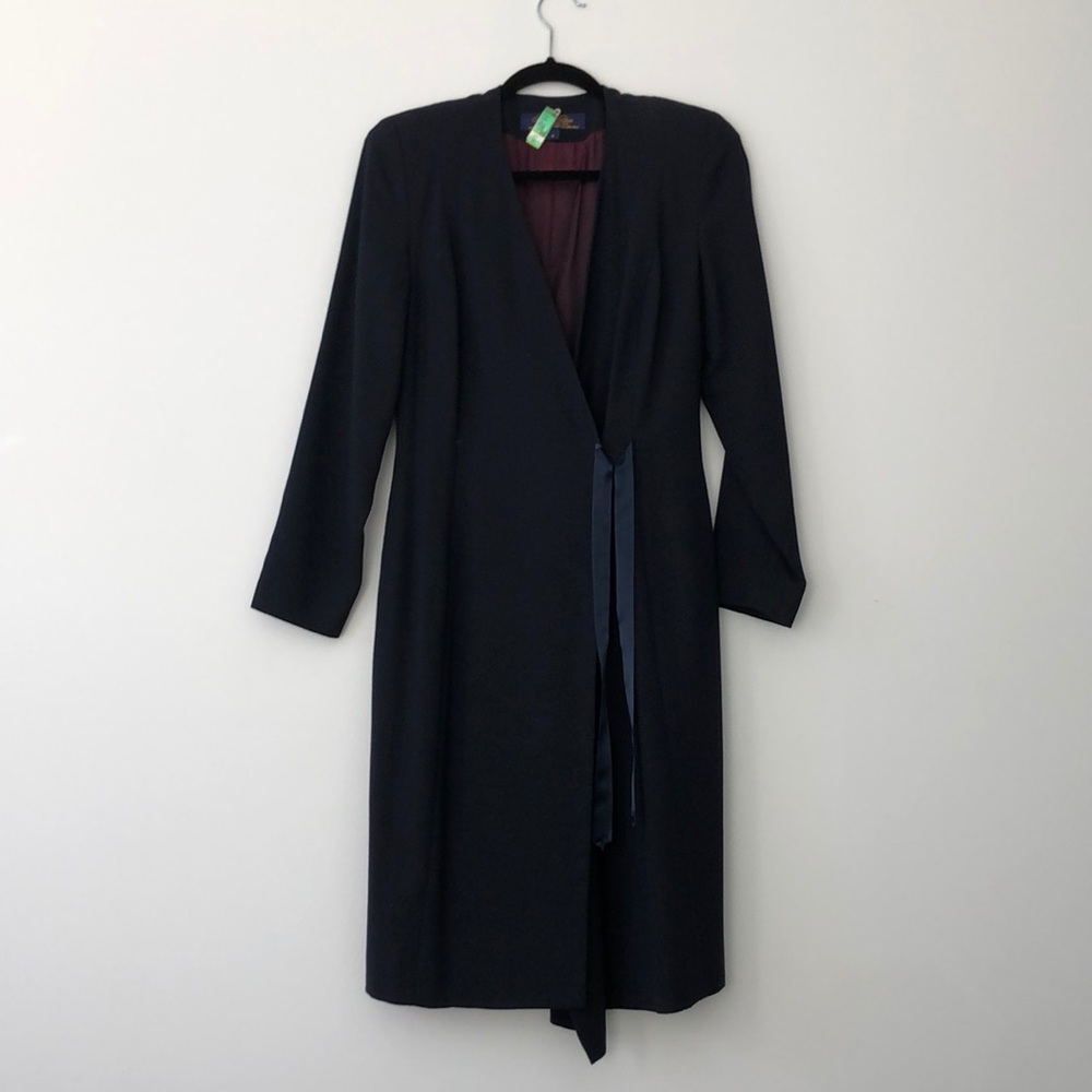 Navy Brooks Brothers Wrap dress